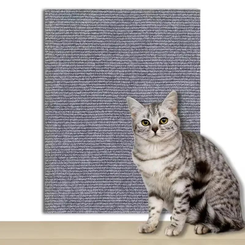 Cat Scratching Mat Trimmable Cat Carpet Cat Scratching Carpet Corner Wall Self-Adhesive Cat DIY Scratch Furniture Protector