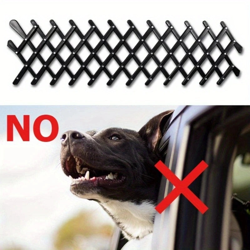 Car Window Pet Gate Pet Dog Puppy Ventilation Grill Safe Guard for Pet Travel Car Window Protection Mesh for Cars, Trucks & SUVs