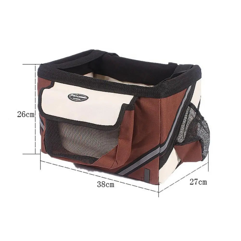 Bicycle Bag Dogs Baskets Bike Handlebar Front Basket Small Cat Dog Nest Puppy Cats Bed Carrier For Travel Shopping