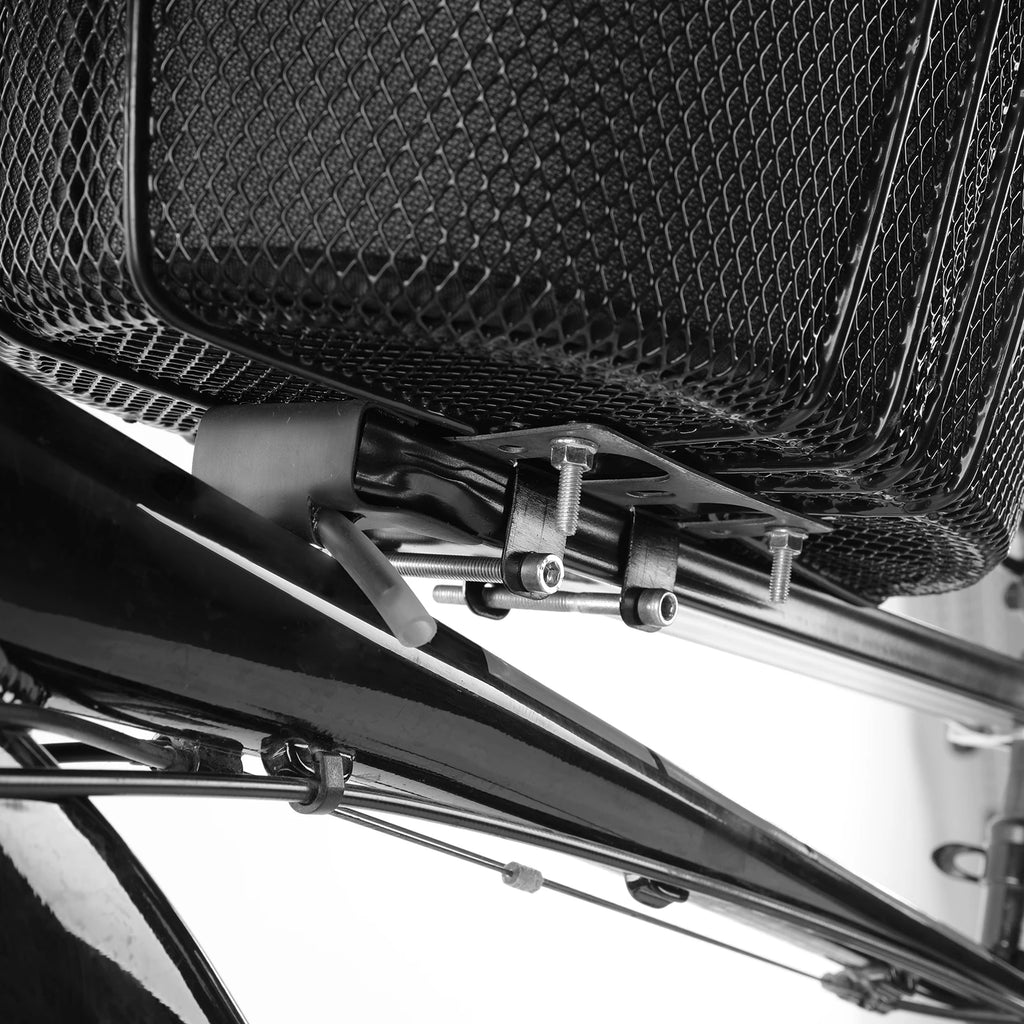 Dog Bike Basket Mountain Bike Shopping Basket Portable Cat and Dog Carrier for Bike Front Crossbar with Sponge Liner SafetyStrap