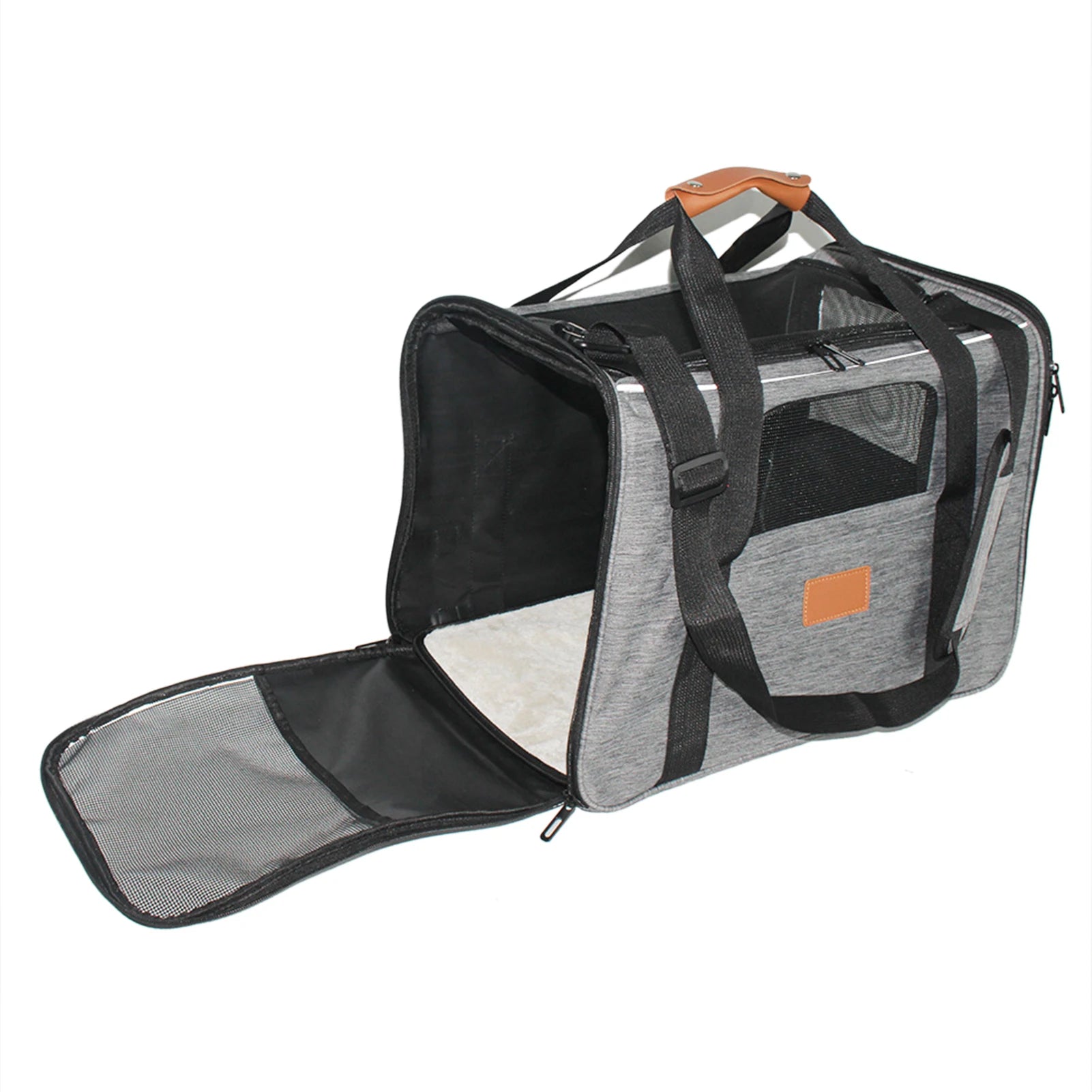 Cat Carrier Bag Breathable Foldable Pets Carriers for Dogs and Cats with Shoulder Strap Hands-Free Pets Carrying Bag for Cars