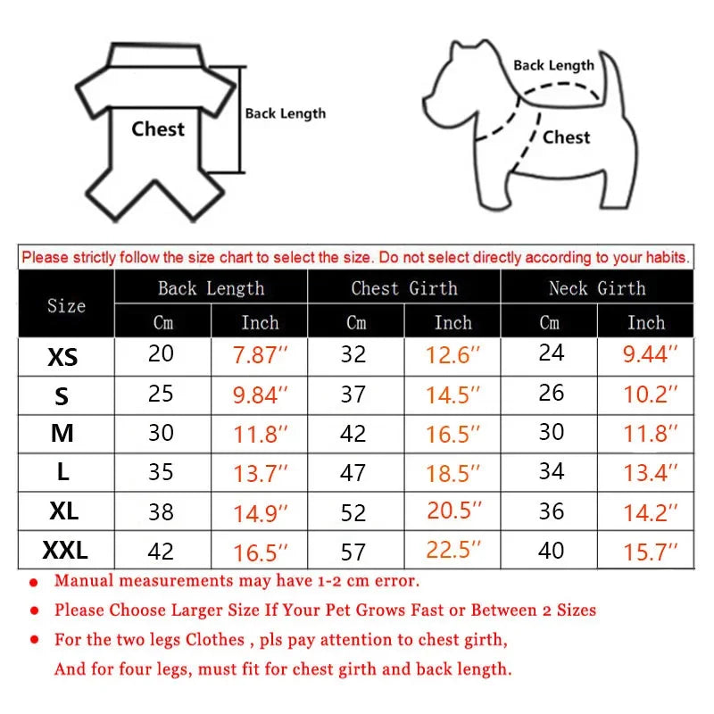 Dog Clothes Christmas Winter Warm Pet Clothes Puppy Jumpsuit Hoodie Coat Doggy Apparel Mascotas Clothes For Dogs Ropa Perro