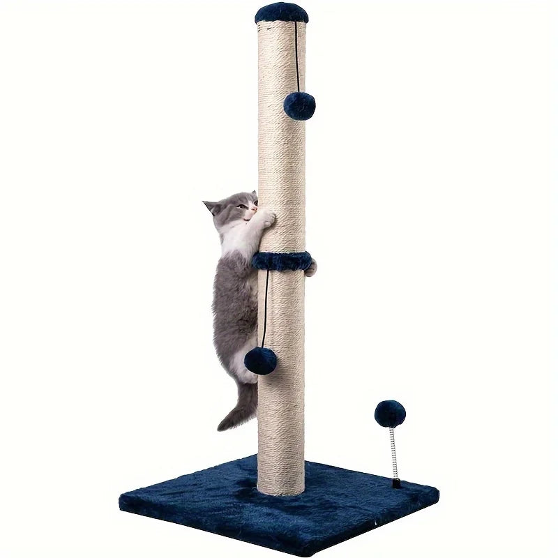 Cat Scratching Post Premium Basics Kitten Scratcher Sisal Scratch Posts with Hanging Ball