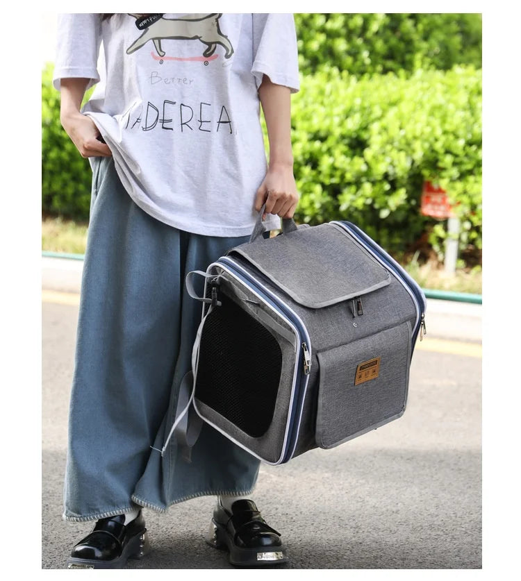 Hot High Quality Pet Bag For Outdoor Use Portable Hand-Held Backpack Nordic Style Bicycle In Car Cat Bag Dog Bag Home Goods