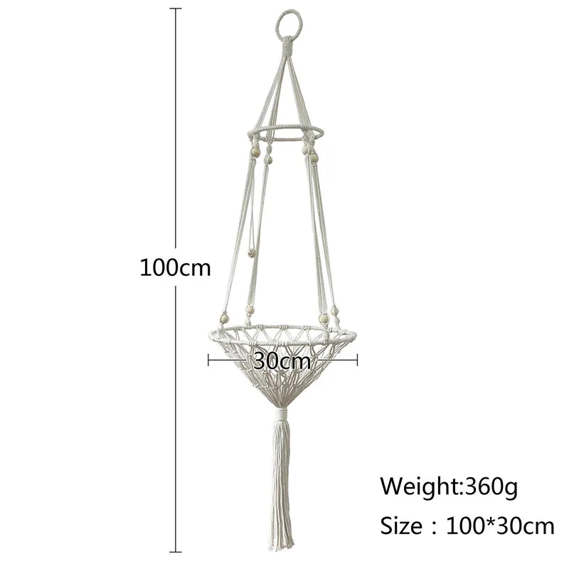 Handwoven Tapestry Pet Cat Hammock Bed Bohemian Wall Hanging Basket Window Perch Cat Swing Washable kitten Net Sleeping House