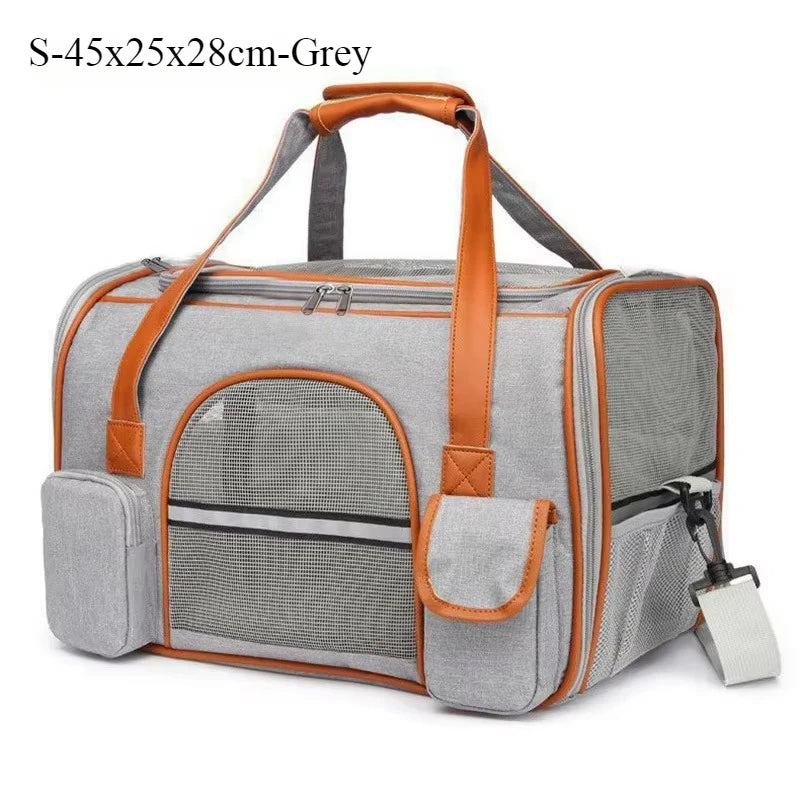 Crossbody Dog Bag Pet Backpack Crossbody Bag Solid Color Multipurpose Shoulder Bag Pet Carrier For Cats Dogs Stuff Dog Carrier