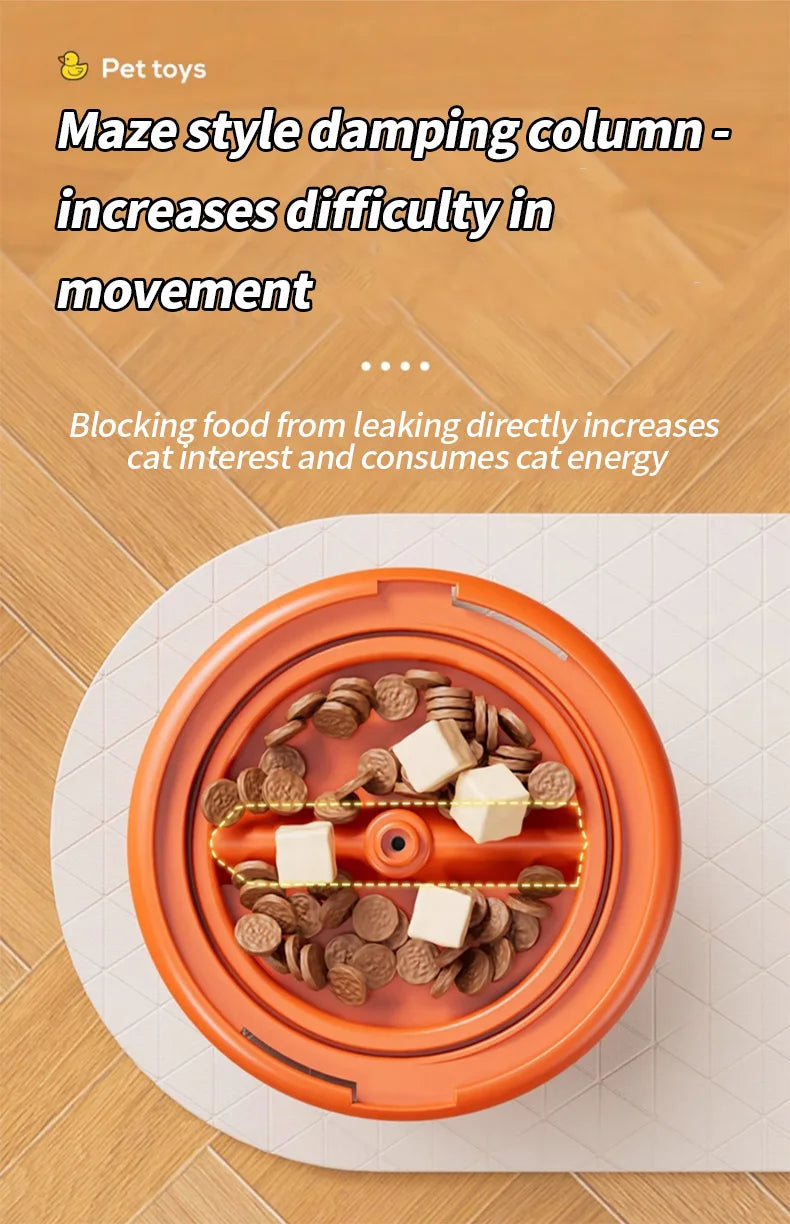 (Affordable pet feeding toys) Pet slow food bowl, pet leakage toy - highly interactive - suitable for both cats and dogs