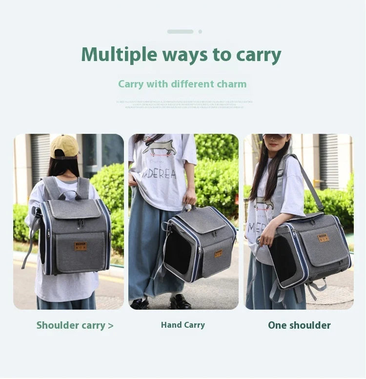 Hot High Quality Pet Bag For Outdoor Use Portable Hand-Held Backpack Nordic Style Bicycle In Car Cat Bag Dog Bag Home Goods