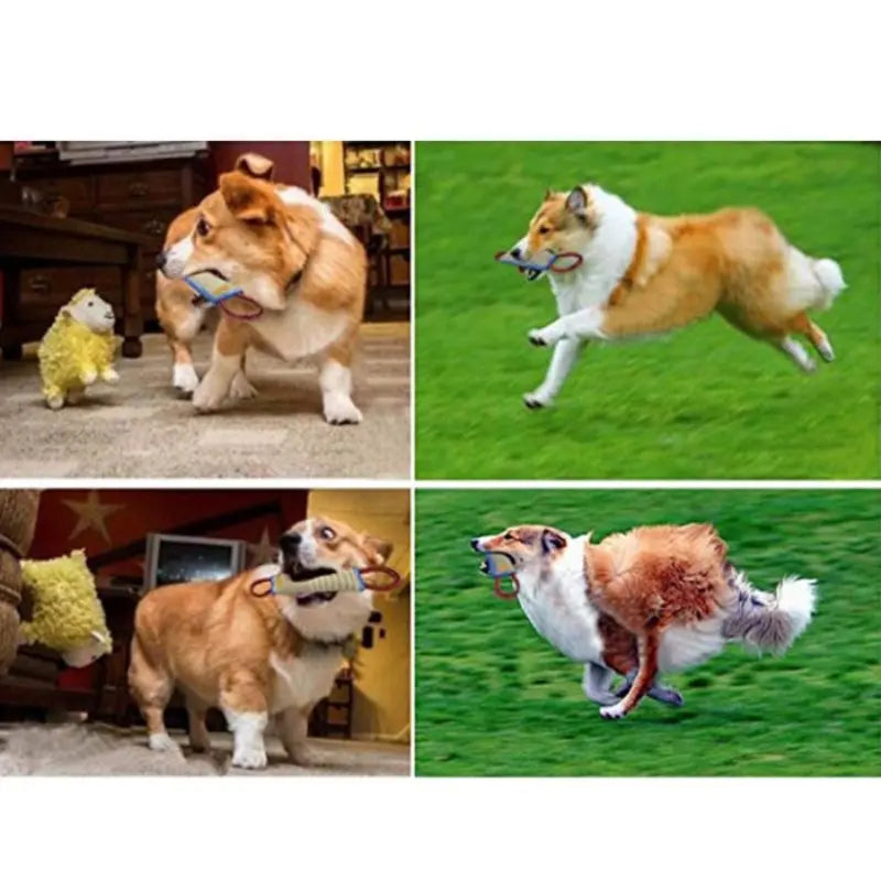 Dog Teether Dog Chewing Toy Dog Bite Pillow Jute Bite Chewing Fetch Puppy Training Interactive Play Dog Tooth Chewing Supplies