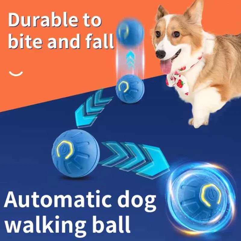 Intelligent pet toy ball electronic pet interactive toy moving ball USB puppy automatic moving bounce gift cat products.