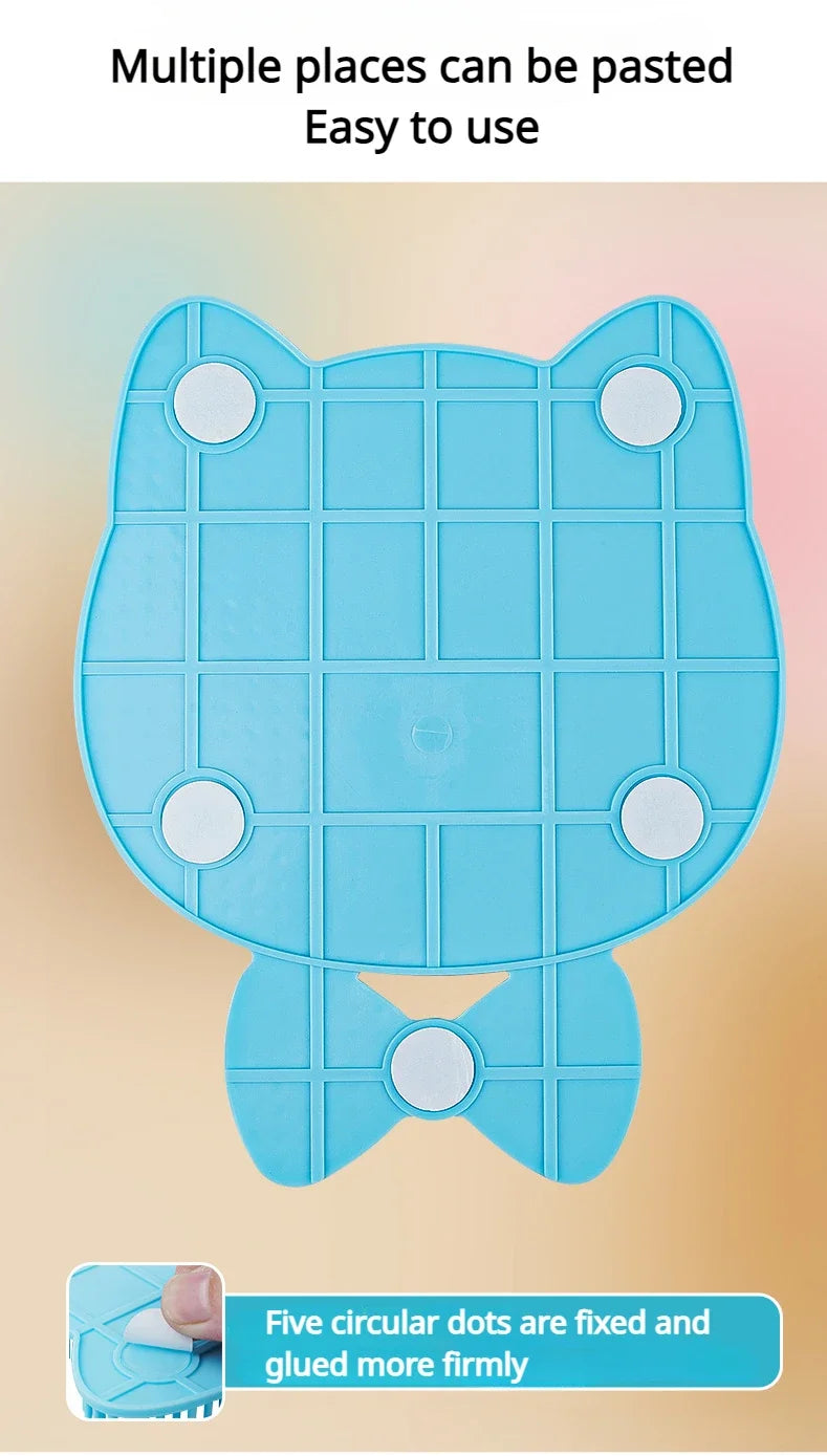 Cat Scratching Board Pet Brush Comb Plastic Scrapy Board Self Service Massage Sticker Remove Floating Hair Brush Pet Supplies