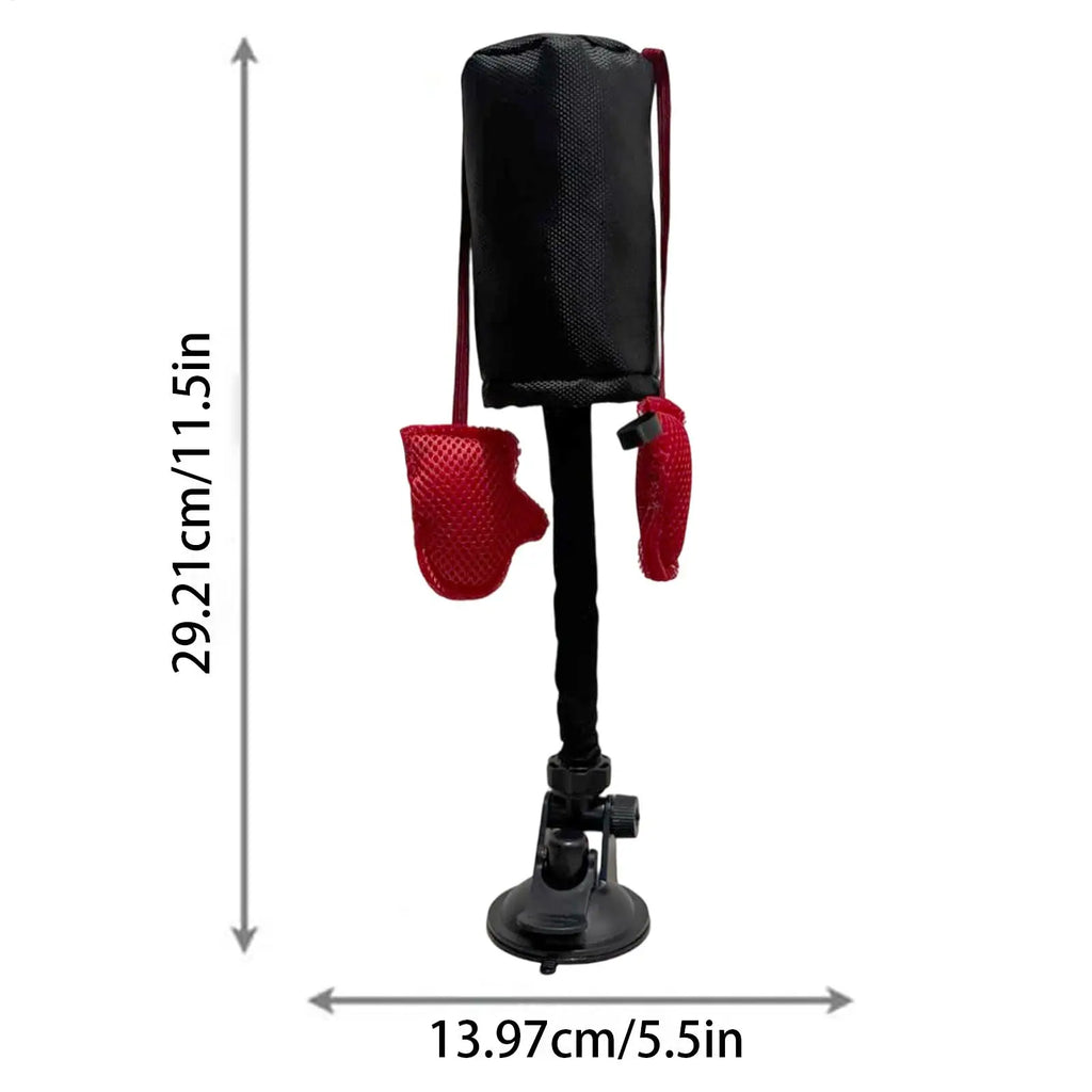 Cat Punching Bag Toy Interactive Kitten Play Toy with Suction Cup Pet Teasing Interactive Play Activity Fun Kitten Teaser  Toy