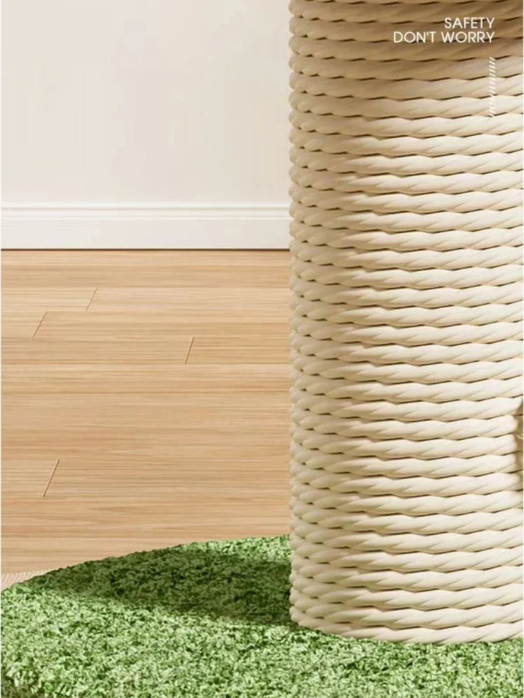 Cat Grab Column Cute Mushroom Shape Cat Scratching Post Sisal Material Wear-resisting Pets Toy Pet Training Supplies Accessories