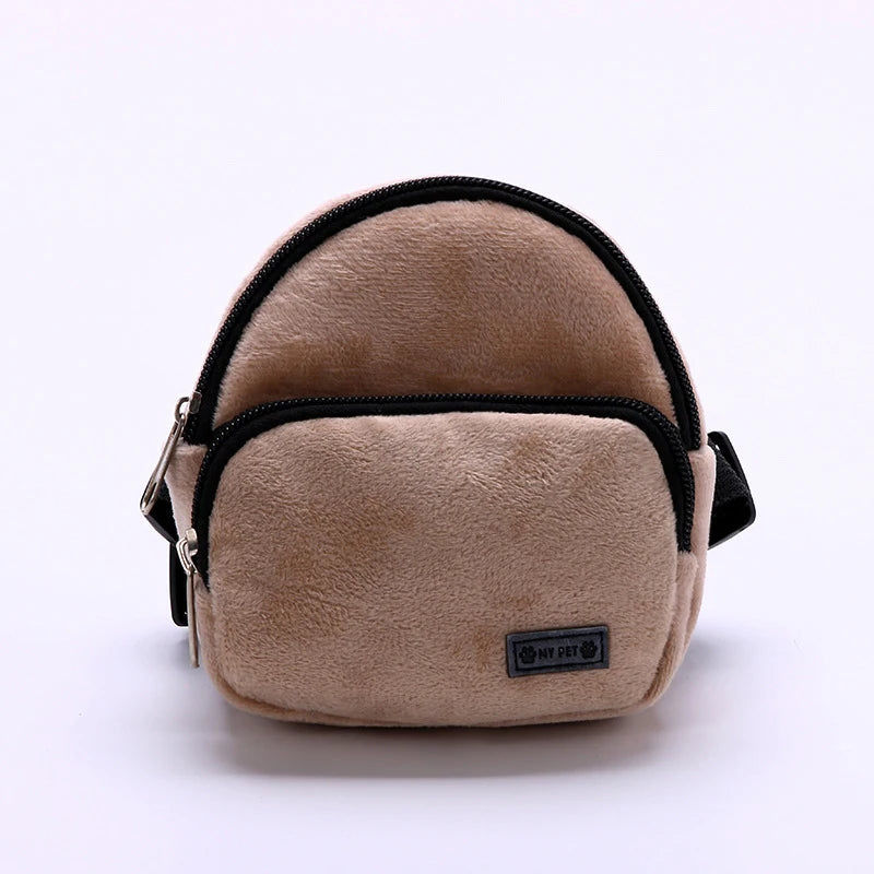 Dog Backpack Soft Pet Snack Bag Puppy Cute School Bag Convenient Large-capacity Portable Pet Carrier Bag Outdoor Pet Supplies