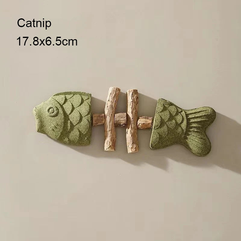 Catnip Balls Funny Fish Bone Cat Toys Lickable Snack Catnip Silvervine Kitten Chewing Cleaning Teeth Toy For Cats Pet Supplies