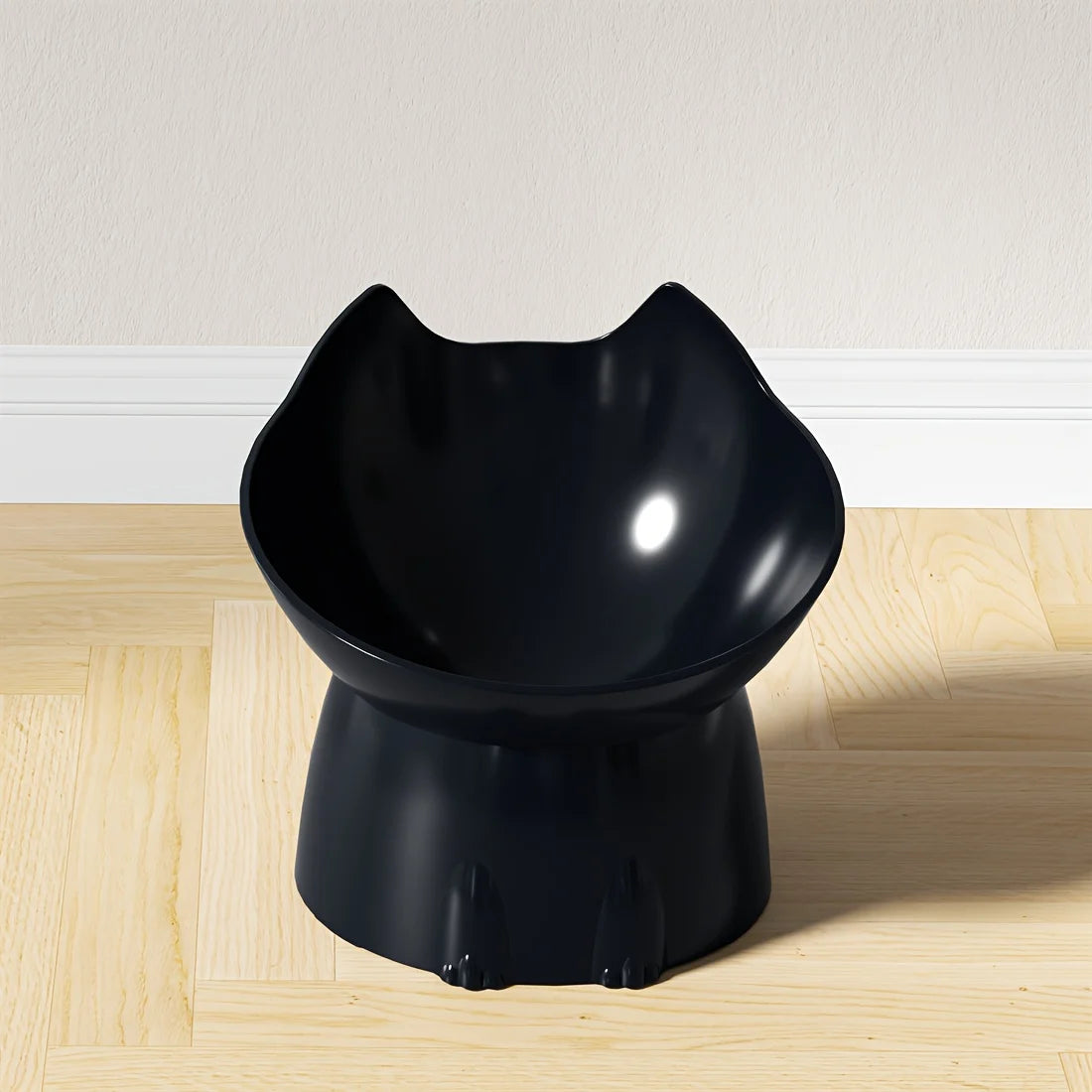 Elevated Pet Feeder for Cats & Dogs - Neck-Friendly, Anti-Tip Slanted Bowl for Food and Water
