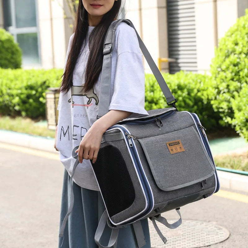 Hot High Quality Pet Bag For Outdoor Use Portable Hand-Held Backpack Nordic Style Bicycle In Car Cat Bag Dog Bag Home Goods