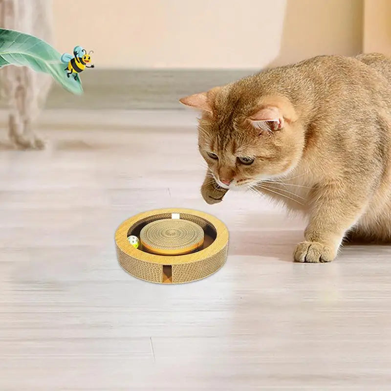 Cat Scratching Board Corrugated Game Box For Indoor Cats Cardboard Scratcher Pad In Double-Sided Design For Relieves Boredom