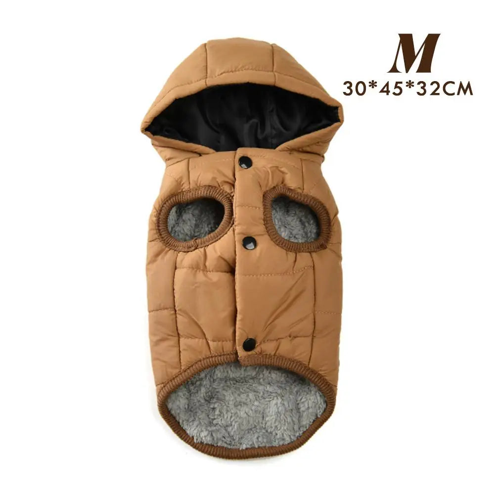 Fleece Warm Pet Clothes For Small Medium Dogs Pet Jacket Thicken Pets Coat For Winter Waterproof Outdoor Puppy Costume Pug Parka