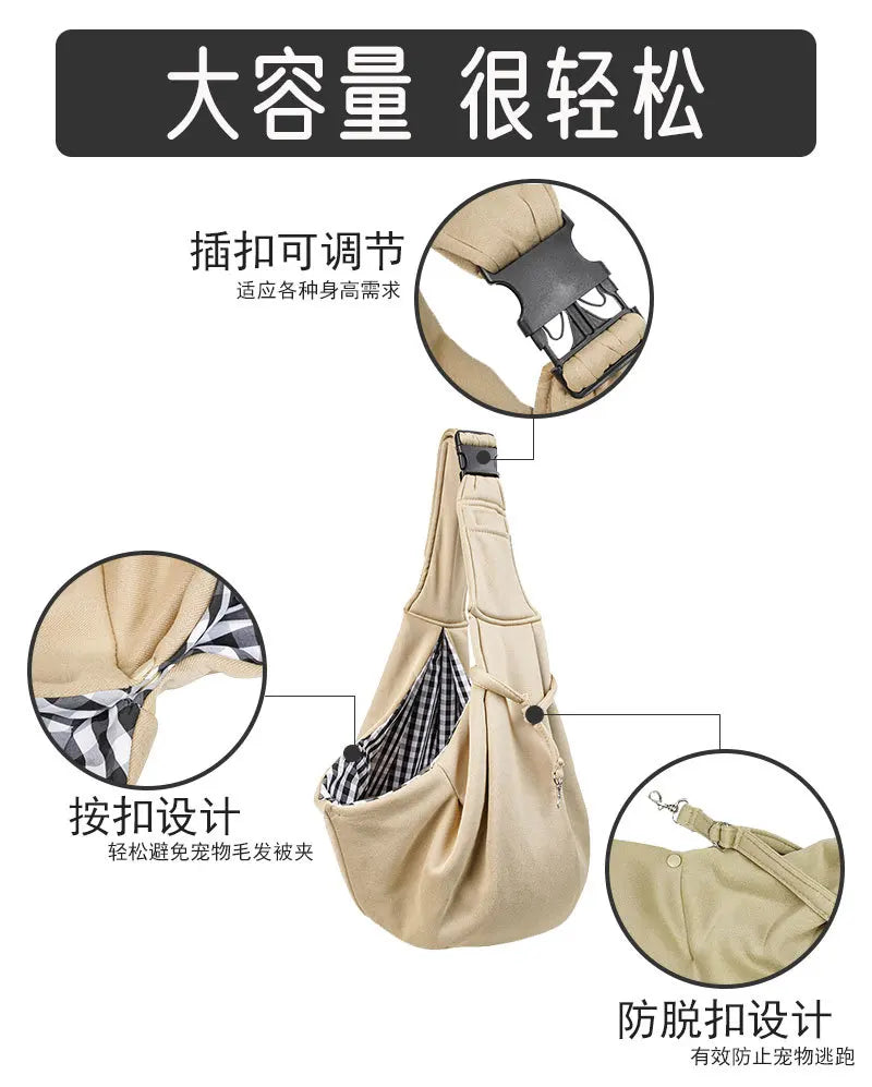 Cat bag portable, large capacity adjustable pet backpack travel breathable wholesale dog crossbody pet bag