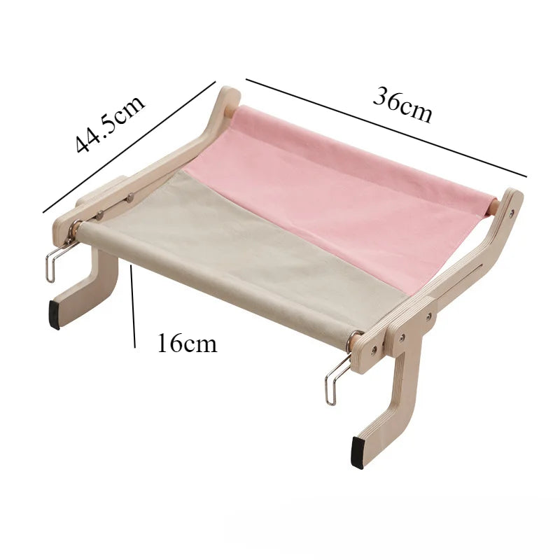 Cat Suspension Hammock Portable Detachable Comfortable Cats Sunroom Seat Cat Climbing Frame Pet Accessories Easy To Wash Cat Bed