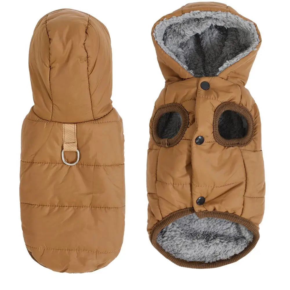 Fleece Warm Pet Clothes For Small Medium Dogs Pet Jacket Thicken Pets Coat For Winter Waterproof Outdoor Puppy Costume Pug Parka