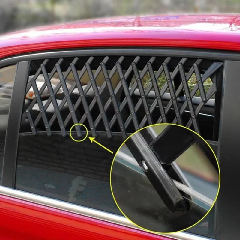 Car Window Pet Gate Pet Dog Puppy Ventilation Grill Safe Guard for Pet Travel Car Window Protection Mesh for Cars, Trucks & SUVs
