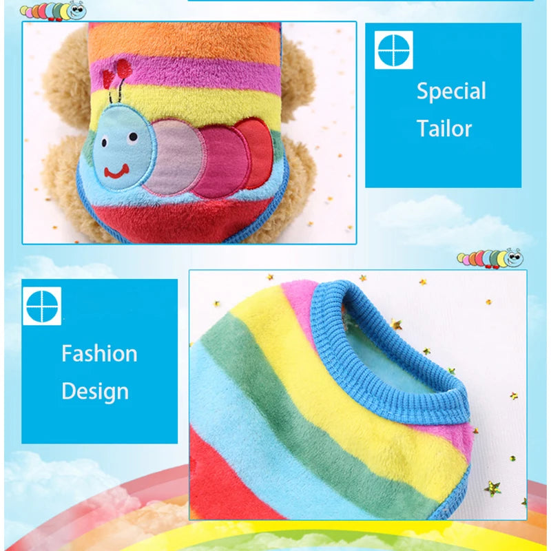 Cute Dog Clothes Winter For Small Medium Dogs Cat Soft Fleece Warm Dog Coat Jacket For Puppy Chihuahua Yorkies Pets Sweater Vest