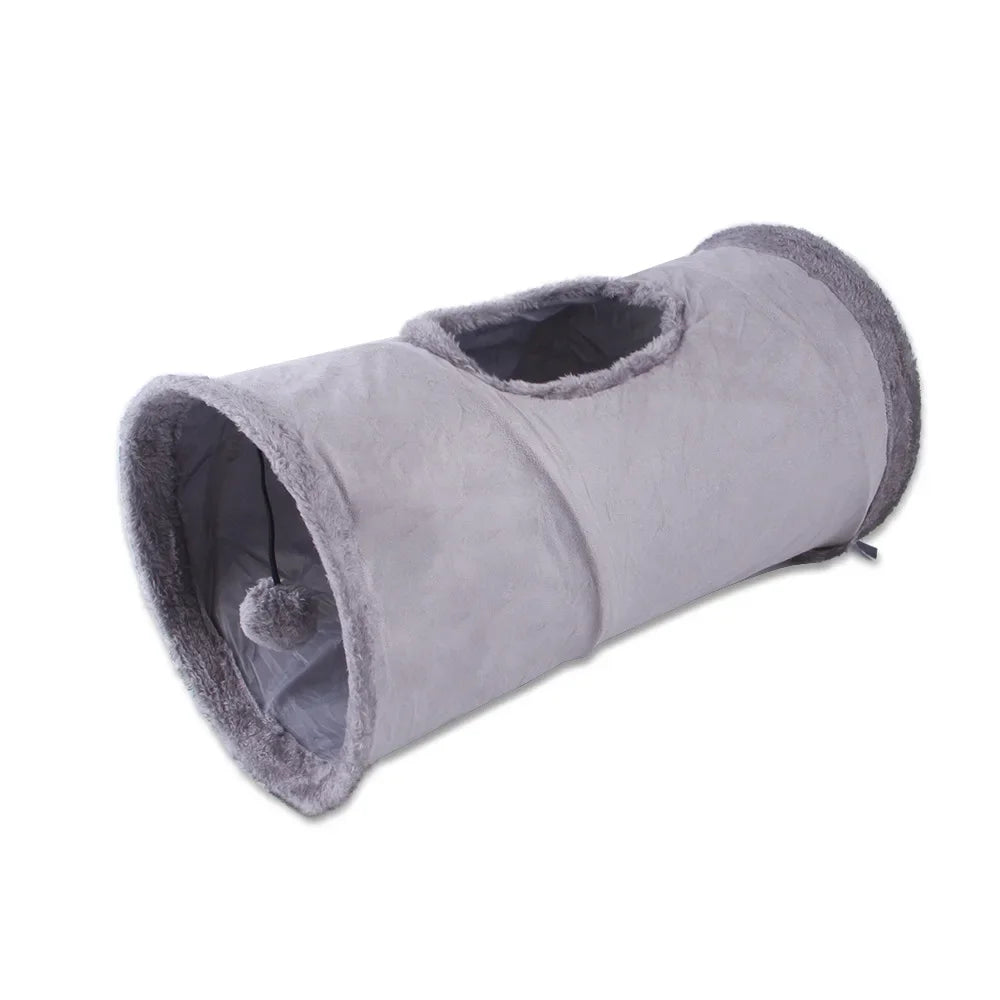 Pet Supplies Cat Tunnel Can Receive Folding Suede Cat Tunnel Cat Toy Drill Bucket. Pet Toys  Cats Toys  Pet Supplies