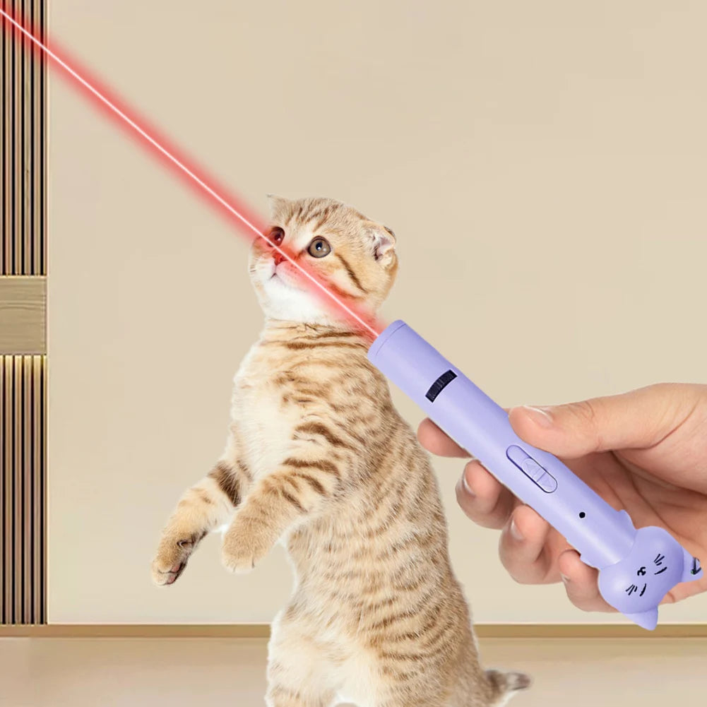 Cat Toys Mini Pointer Green Red Blue Light Dogs Pet Laser  Interactive Chase Pen Tease Cat Laser Light Training Flashlight