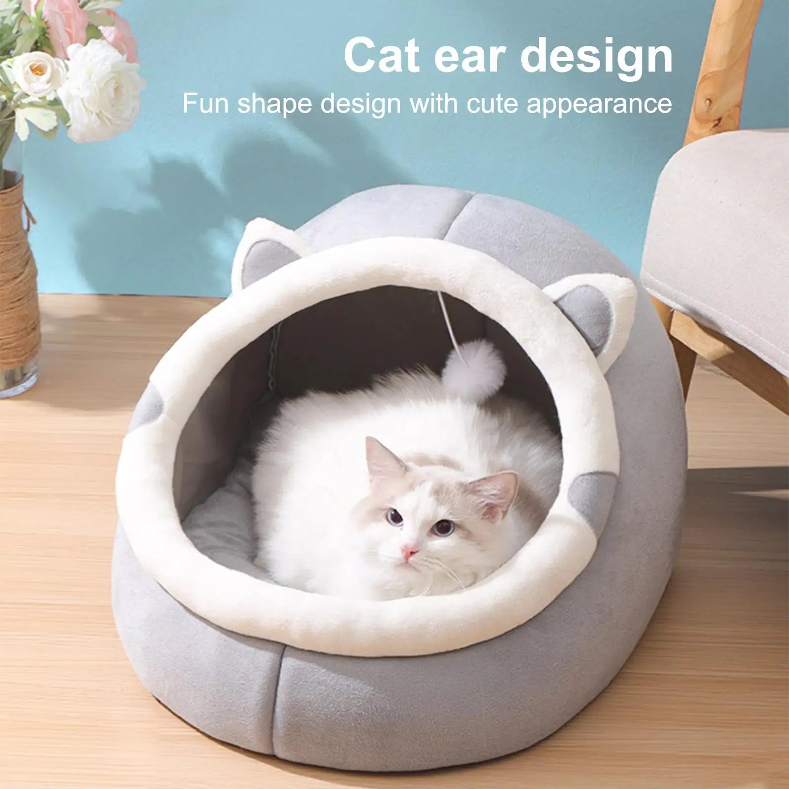 Cat Bed Cartoon Pet Bed Pet Basket Cat House  Sofa Small Dog Lounger Cushion Kittens Cave Puppy Mat House Tent Bed