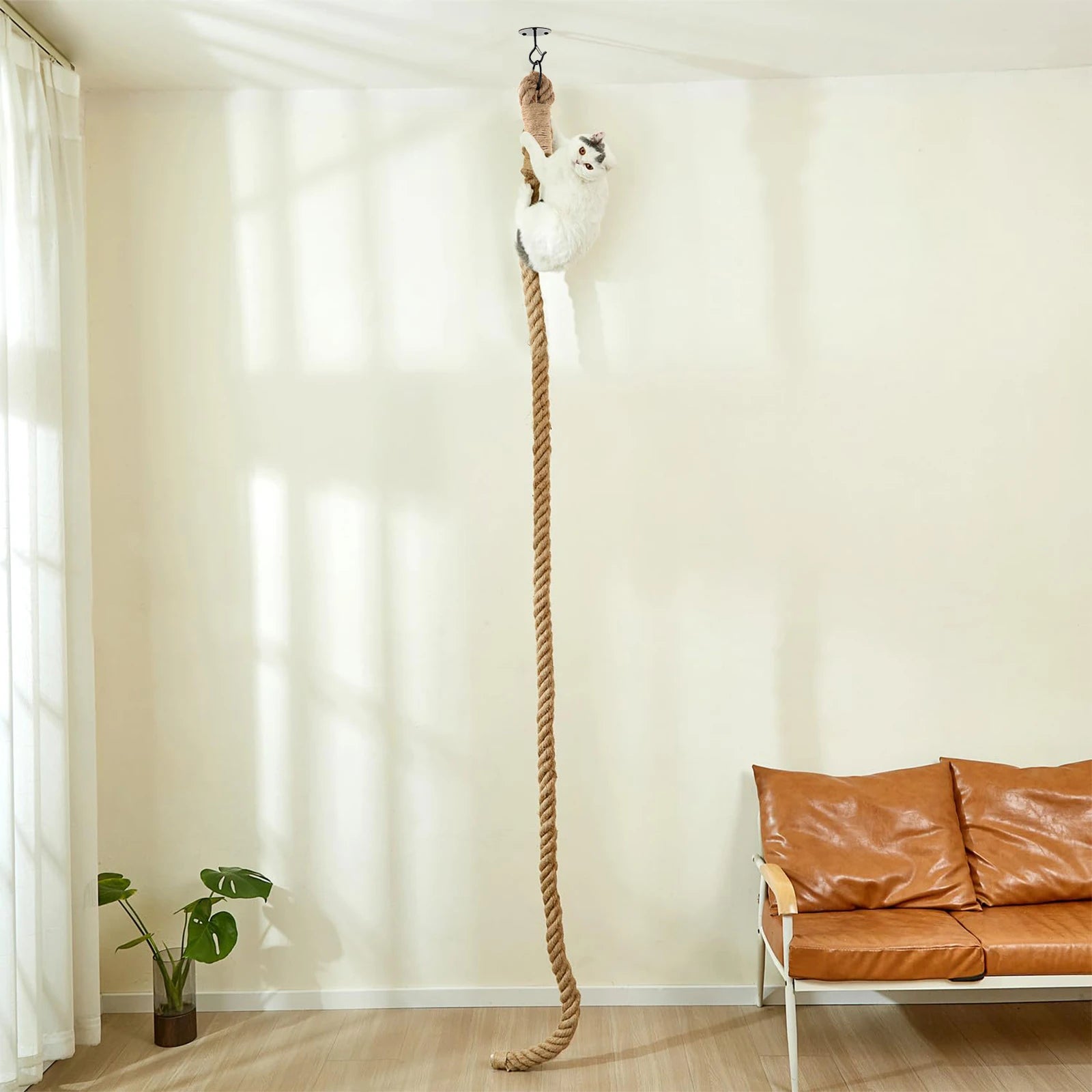 Cat Sisal Climbing Rope Climber Tree For Play Climbing Scratching Post Interactive Toys Jungle Gym Exercise for Indoor Cats