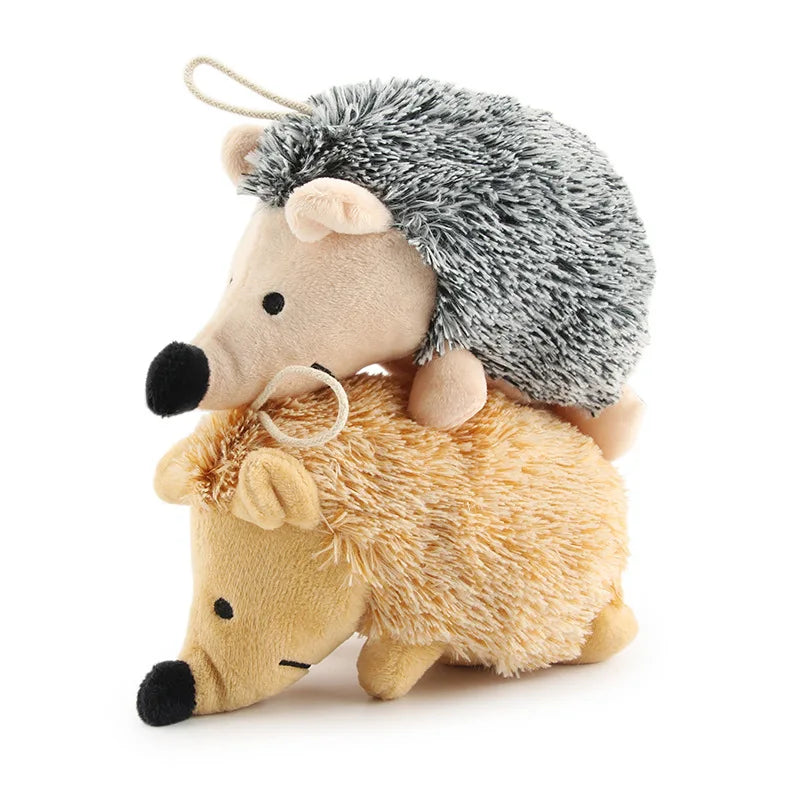 Hot-selling pet sound toys hedgehog, dog relief gnawing plush hedgehog toy products Hot-selling pet sound toys hedgehog