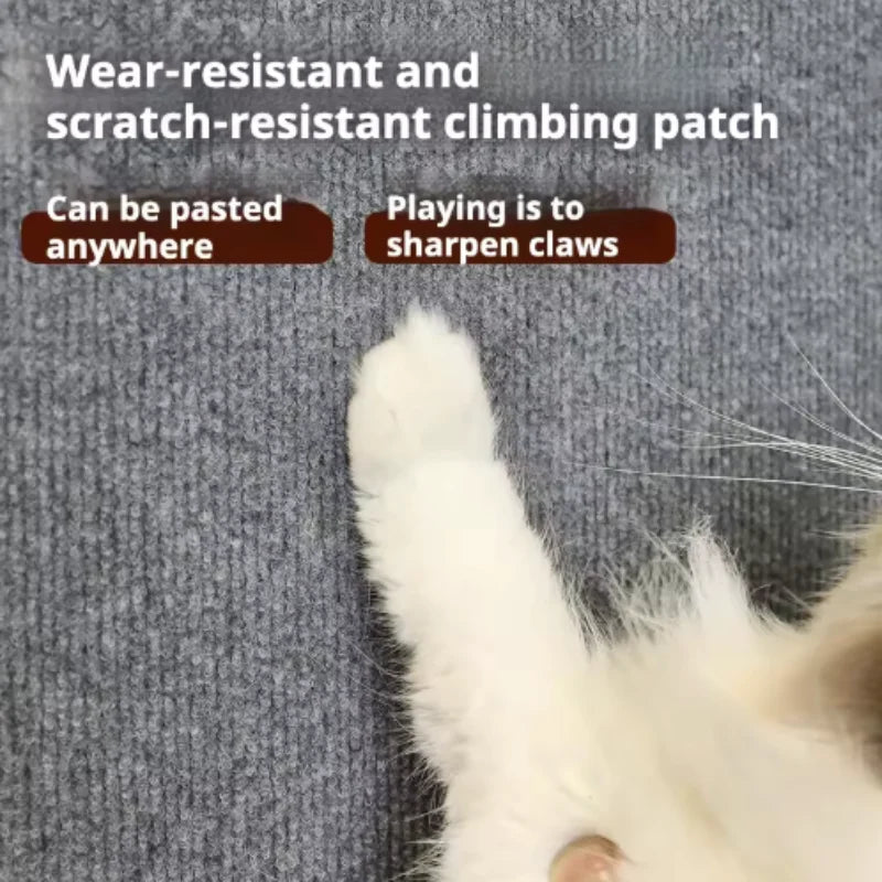 Cat Scratching Mat DIY Self-Adhesive Trimmable Carpet Cat Scratching Post Carpet for Anti-scratching Sofa Furniture Protection