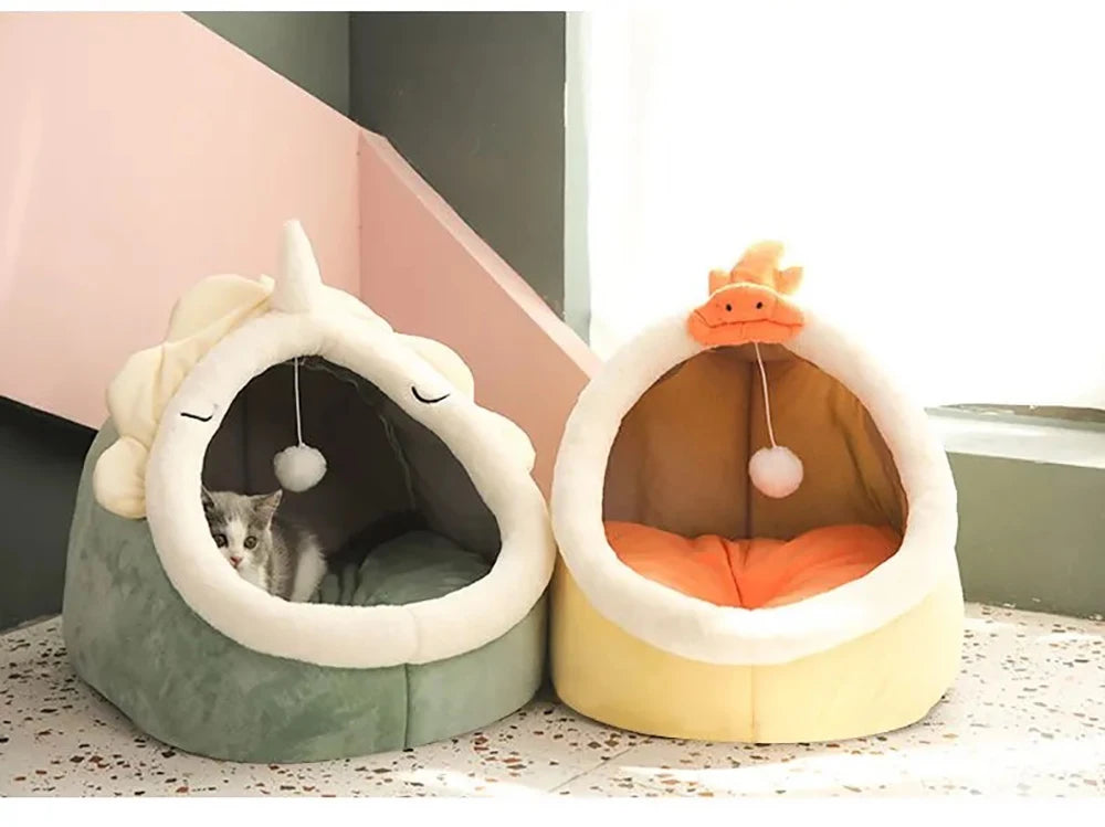 Deep Sleep Cat Bed Warm Pet Basket Cozy Cat House Kitten Lounger Cushion Cat Nesk Tent Very Soft Small Dog Mat Bag Cave Cats Bed