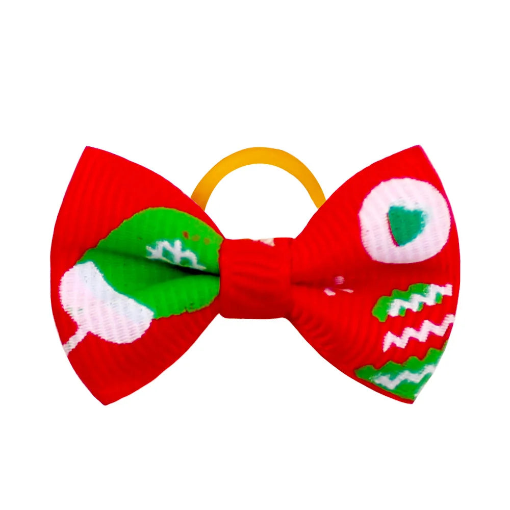 Fashion Mixcolor Pet Products Bowties Christmas Style Removable Pet Collar Accessories Dog Bows Pet Supplies Cat Dog Bowties