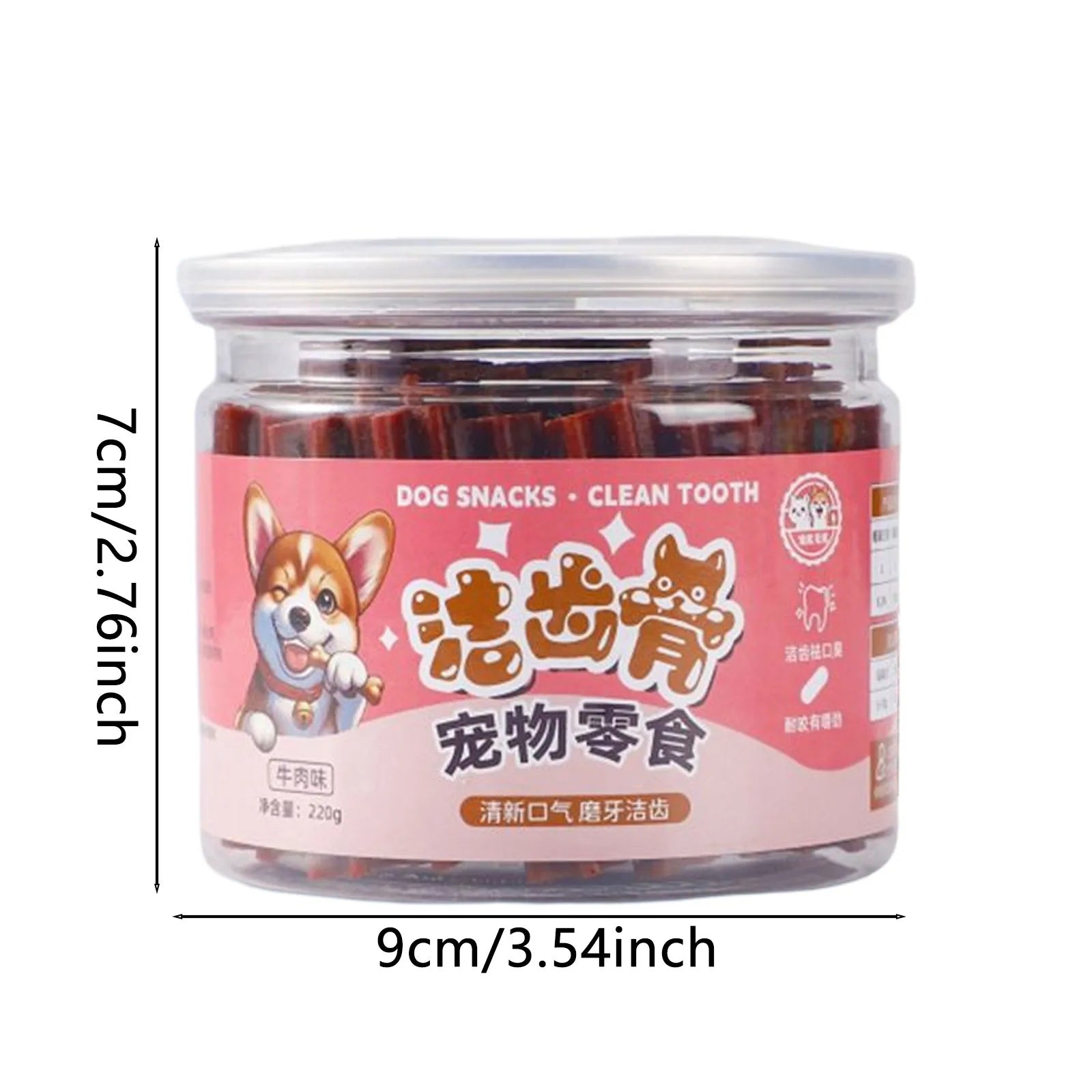 Dog Chew Sticks,Puppy Pet Snacks, Tooth Cleaning Stick Bones To Train Dogs To Be Chew-resistant Bad Breath Removal Pet Snacks