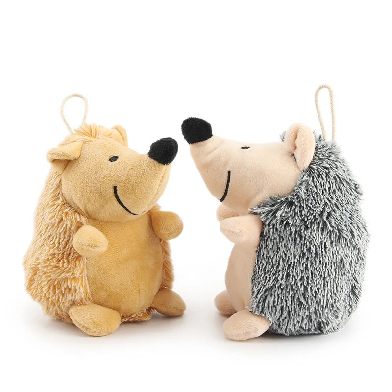 Hot-selling pet sound toys hedgehog, dog relief gnawing plush hedgehog toy products Hot-selling pet sound toys hedgehog