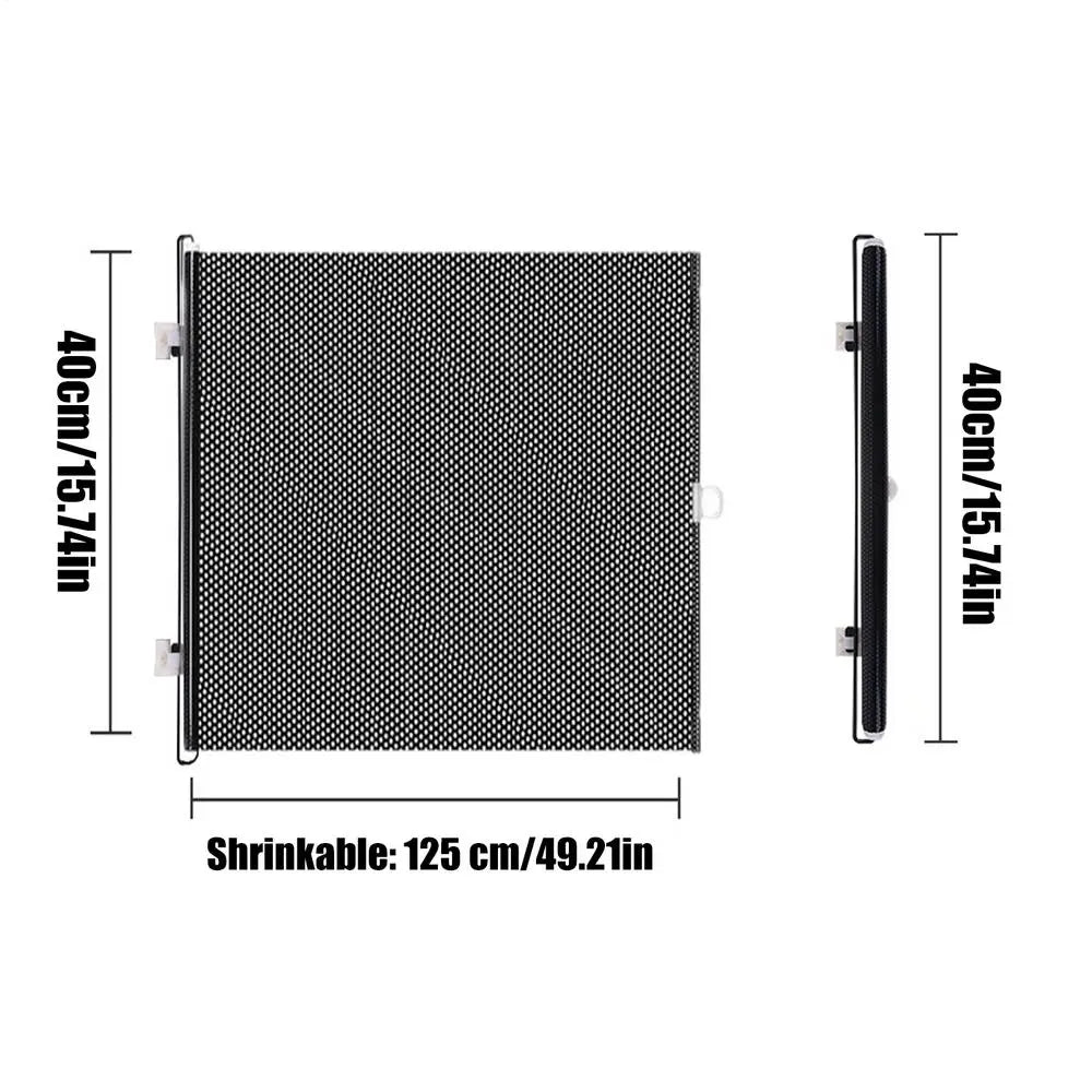 Expandable Cat and Dog Safety Gate Retractable Pet Gate, Portable Stair and Hallway Gate Prevents Babies DogsCats from Crossing