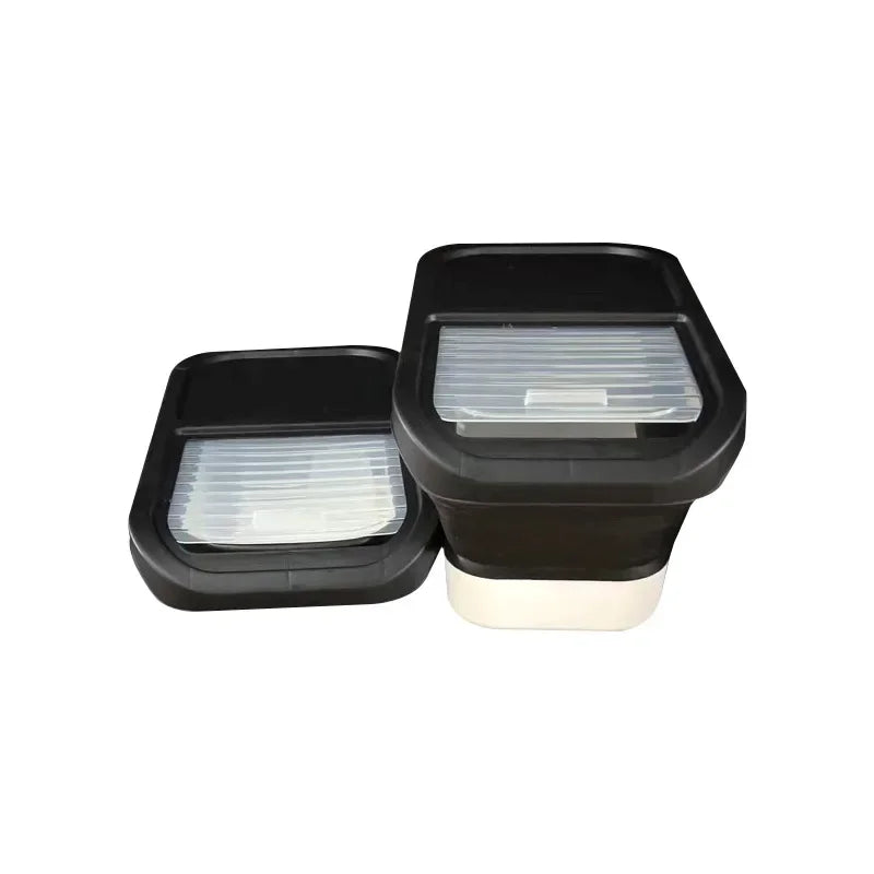 Collapsible Cat Dog Food Storage Container with Lid Folding Pet Food Container Airtight Sealing Box Kitchen Grain Storage Boxes