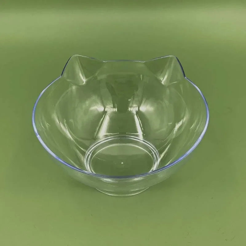 Double Cat Pet Feeding Bowls Food Bowl 15° Tilting with Stand Anti-Swing Kittens Elevated Puppy Dog Food and Water Raised Bowls