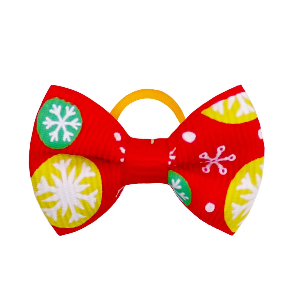 Fashion Mixcolor Pet Products Bowties Christmas Style Removable Pet Collar Accessories Dog Bows Pet Supplies Cat Dog Bowties