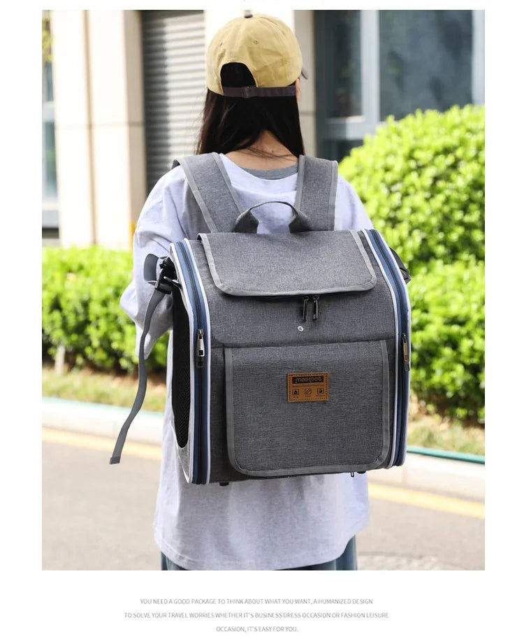 Hot High Quality Pet Bag For Outdoor Use Portable Hand-Held Backpack Nordic Style Bicycle In Car Cat Bag Dog Bag Home Goods