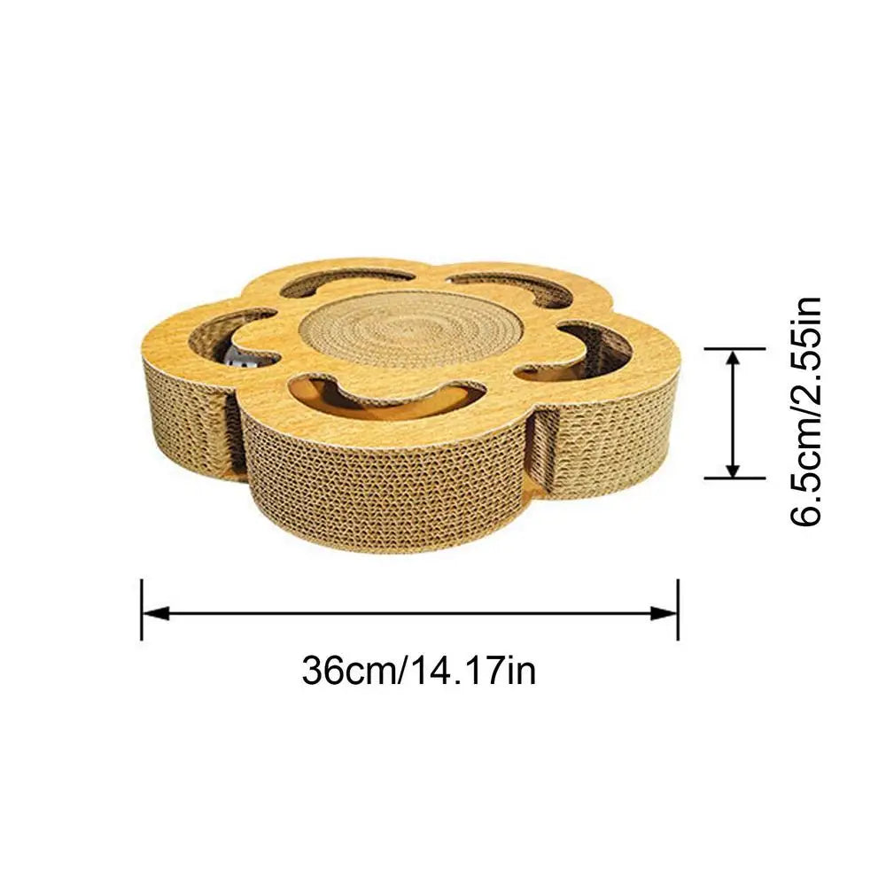 Cat Scratching Board Corrugated Game Box For Indoor Cats Cardboard Scratcher Pad In Double-Sided Design For Relieves Boredom