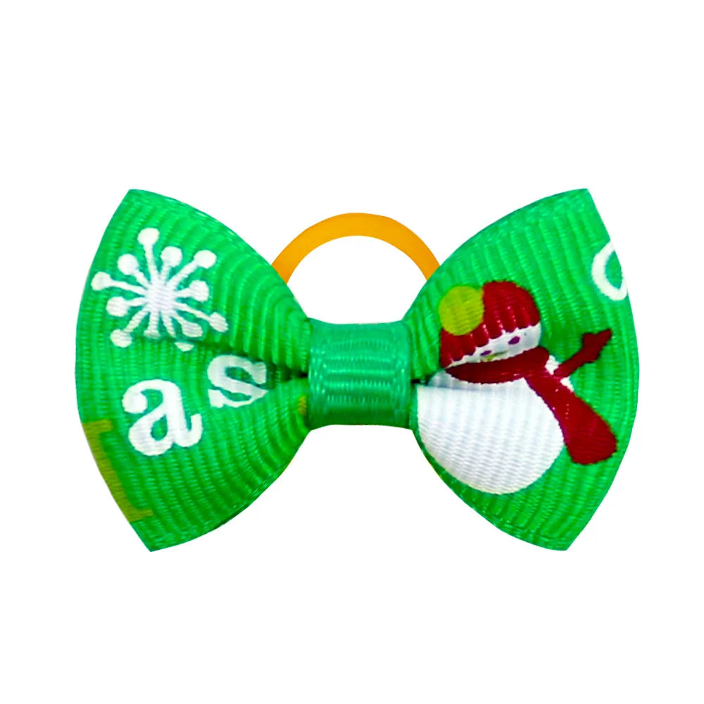 Fashion Mixcolor Pet Products Bowties Christmas Style Removable Pet Collar Accessories Dog Bows Pet Supplies Cat Dog Bowties