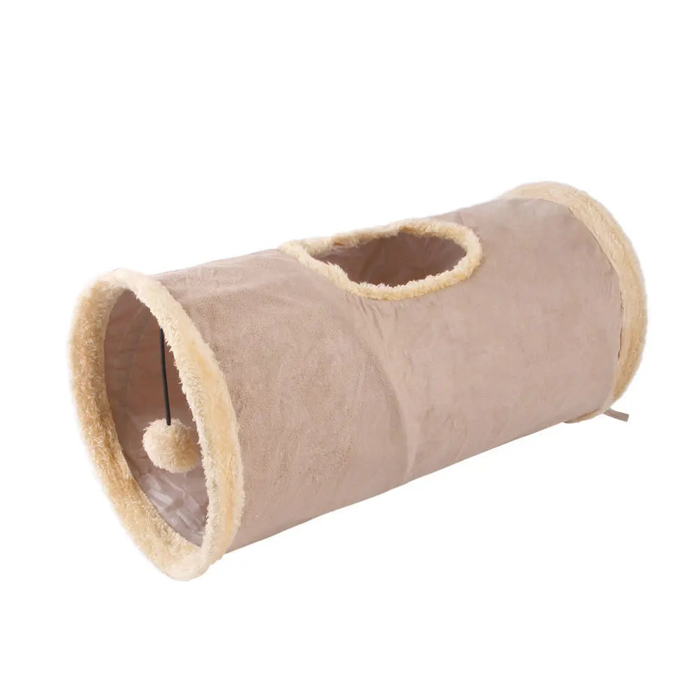 Pet Supplies Cat Tunnel Can Receive Folding Suede Cat Tunnel Cat Toy Drill Bucket. Pet Toys  Cats Toys  Pet Supplies