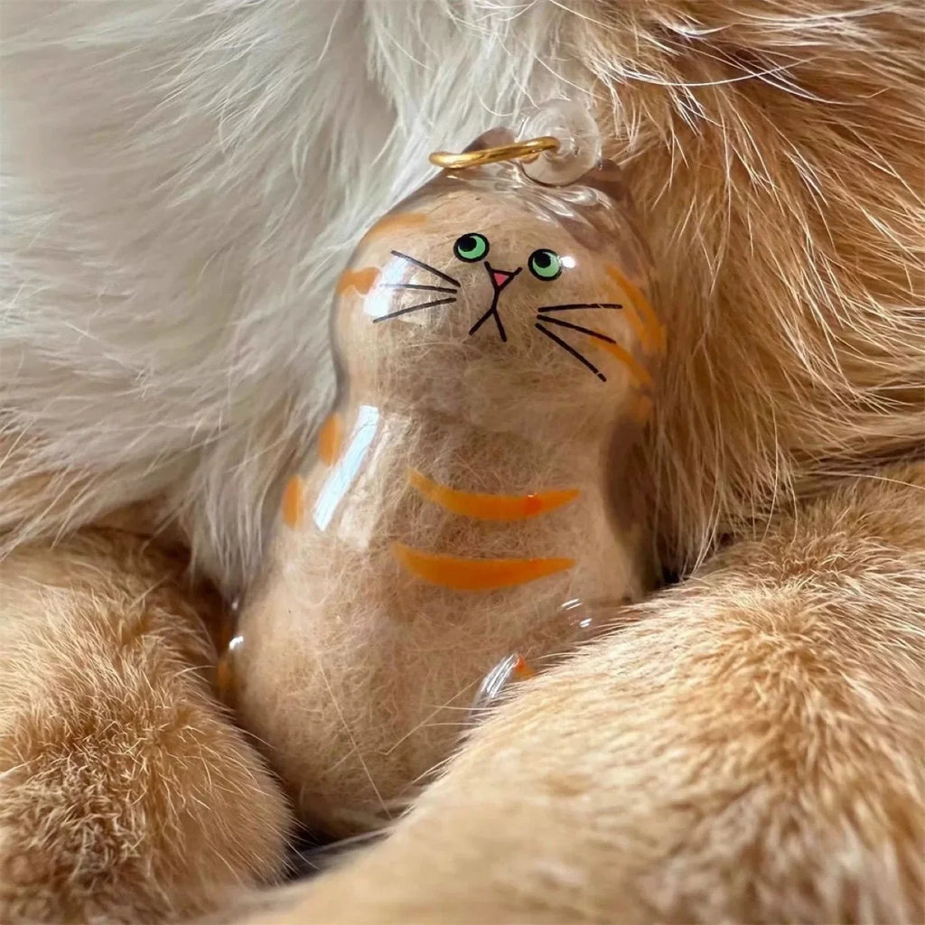 Pet Hair Keepsake Box Memorial Bottle for Cat Fur Storage Container for DIY Decoration Gift for Pet Lovers Home Display