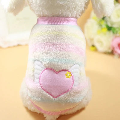 Cute Dog Clothes Winter For Small Medium Dogs Cat Soft Fleece Warm Dog Coat Jacket For Puppy Chihuahua Yorkies Pets Sweater Vest