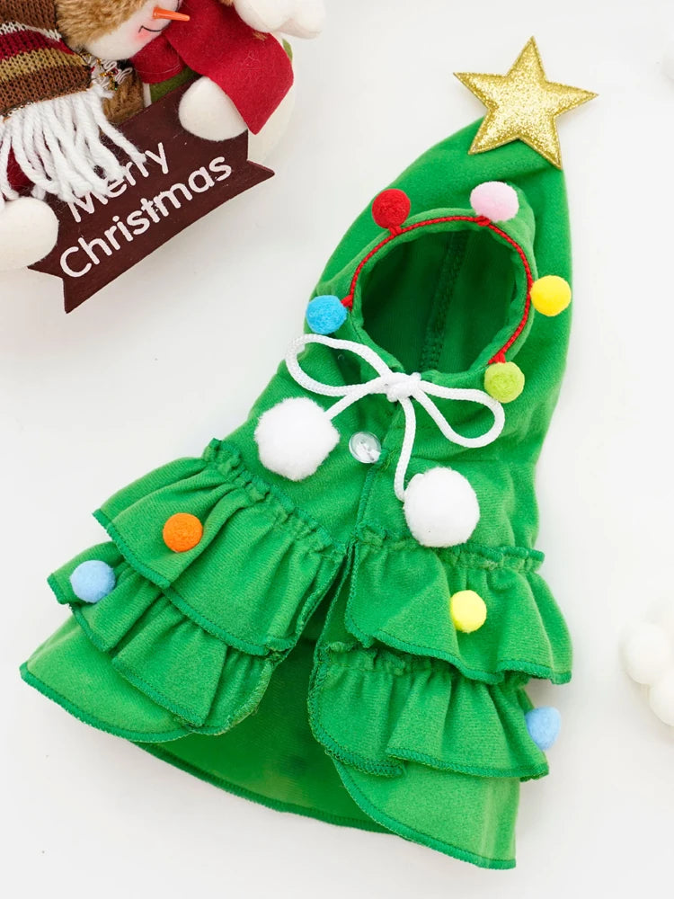 Hot Pet Clothes Dog Cloak Cat Costume For Small Dogs Christmas Clothing Cat Sweater Dogs Coat  Pet Knitte Coat Christmas Gift