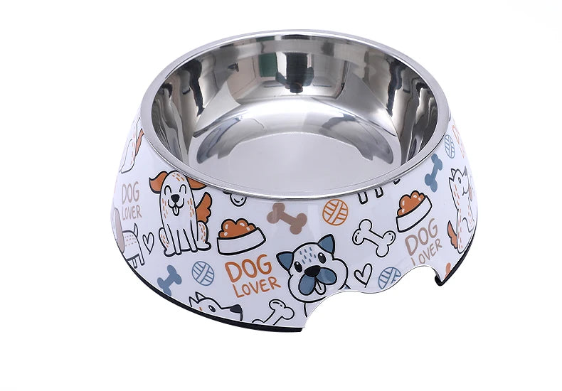 HOOPET Stainless Steel Pet Bowl Cat Feeder Drinker Supplies Kitten Puppy Food Feeding Water Drinking Bowls Pet Accessories